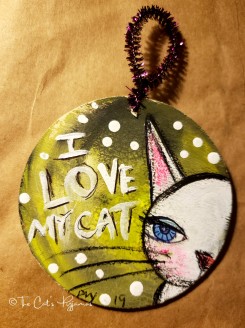 I Love My Cat ornament